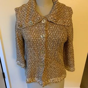 St. John small luxurious golden sweater